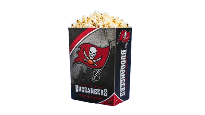 Buccaneers popcorn box