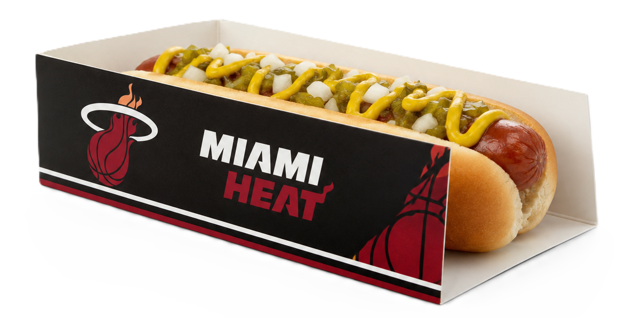 Miami Heat hotdog box