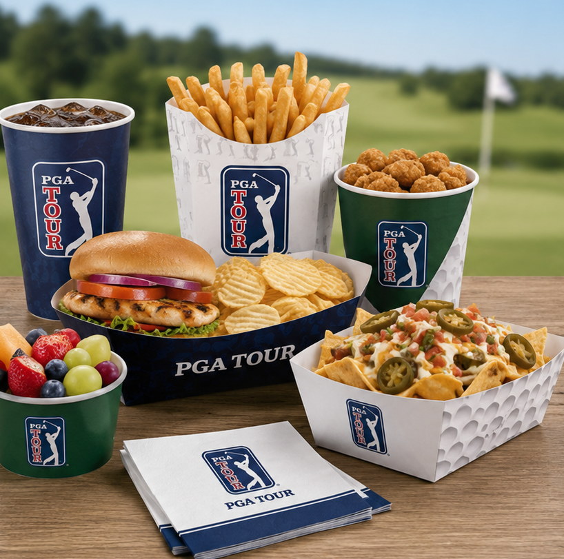 PGA theme food packaging