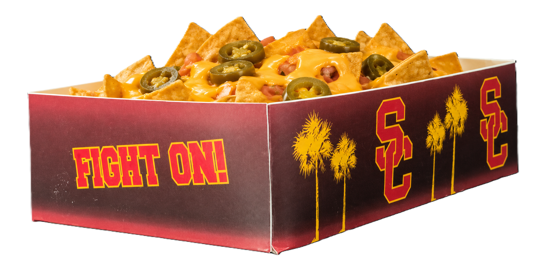 USC custom nacho and snack tray